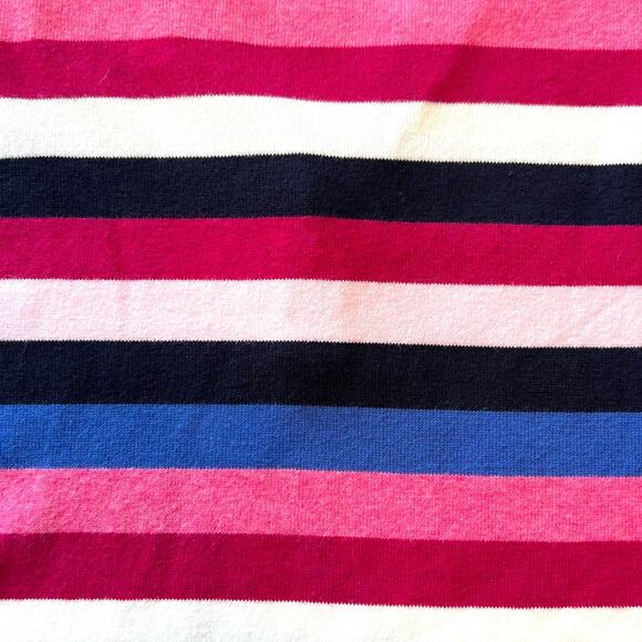 Laura Ashley Knit Sweater Long Sleeve Striped 1/4 Button Vintage Cotton Sweater - Picture 6 of 14